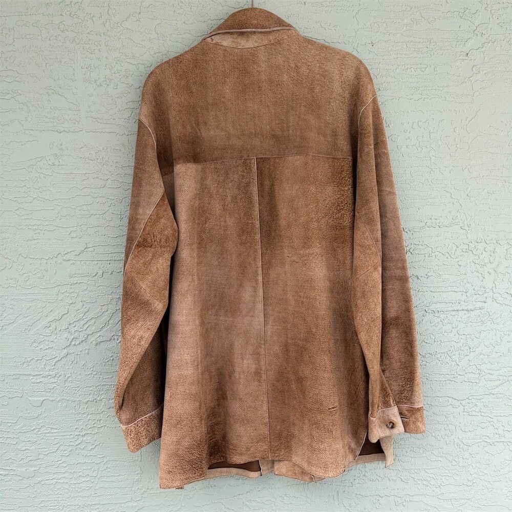 Andrew Marc New York Jacket Men's Size M Brown Button Front Lined Pockets - Picture 2 of 11
